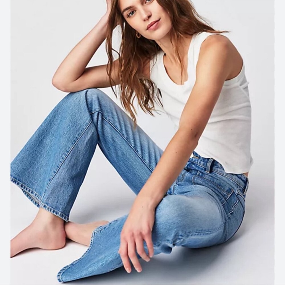 ROLLA'S Light Blue Denim Wide Leg Jeans